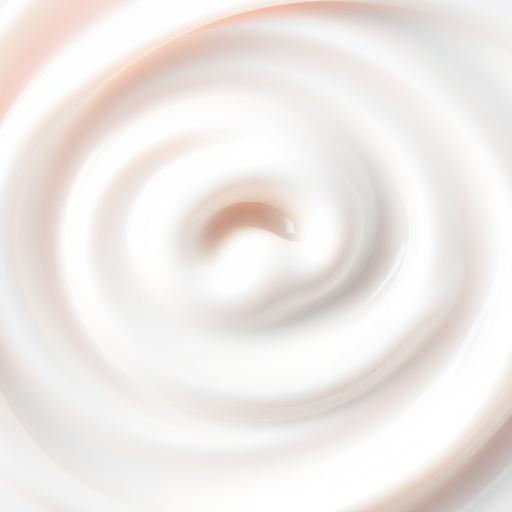 Creamy white face cream texture